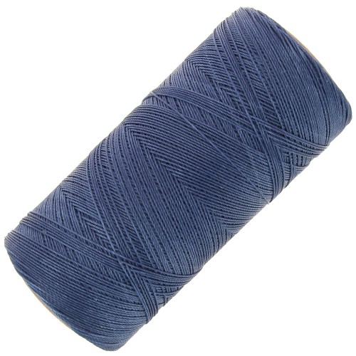Bobina de hilo encerado Linhasita para micro macramé 0,35mm Azul Jean Oscuro (275) x448m
