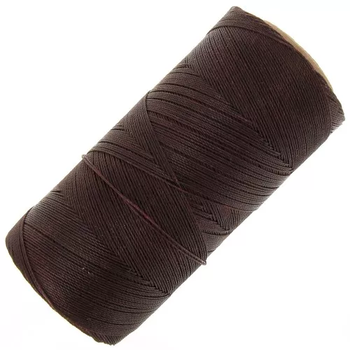 Bobina de hilo encerado Linhasita para micromacramé 0,35 mm - Marrón (259) x448m