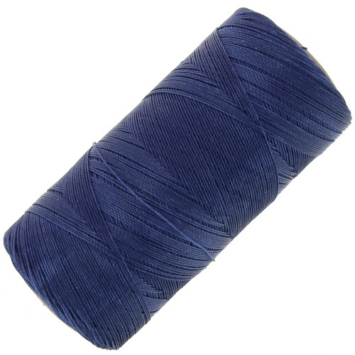 Bobina de hilo encerado Linhasita para micro macramé 0,35 mm - Azul marino (70) x448m