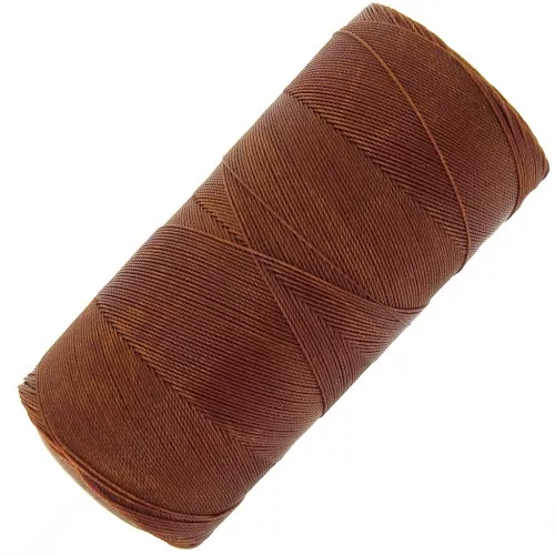 Bobina de hilo encerado Linhasita para micro macramé 0,35 mm - Marrón (631) x448m