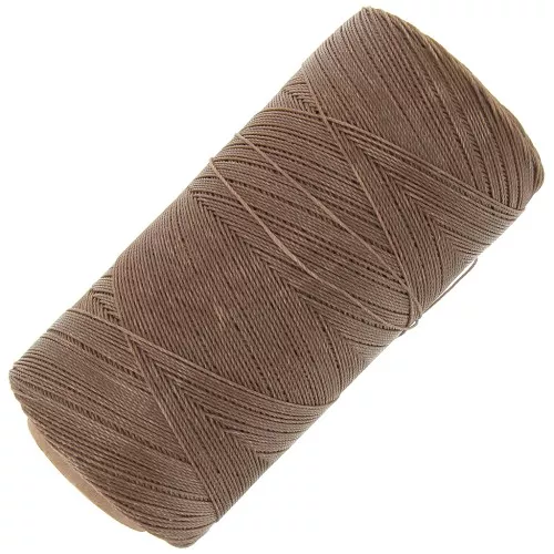 Bobina de hilo encerado Linhasita para micro macramé 0,35 mm - Café con leche (612) x448m