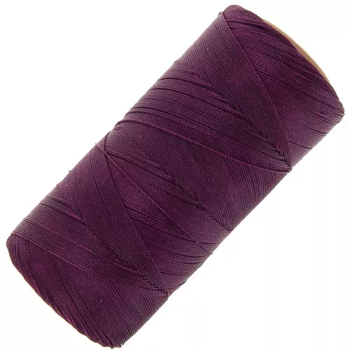 Bobina de hilo encerado Linhasita para micro macramé 0,35 mm - Cereza Negro (630) x448m