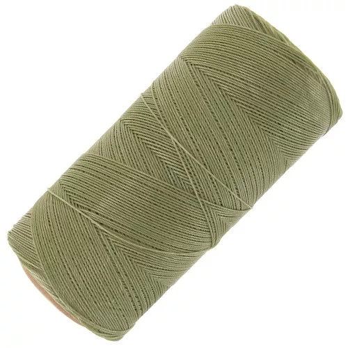 Bobina hilo encerado Linhasita para micro macramé 0,35mm - Vert Militaire x448 m