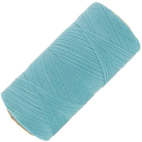 Bobina de hilo encerado Linhasita para micro macramé 0,35 mm - Baby Blue (398) x448m