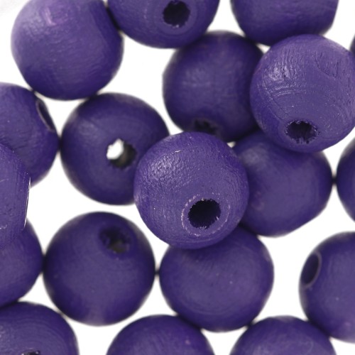 Redondas de madera 8 mm Purple x20
