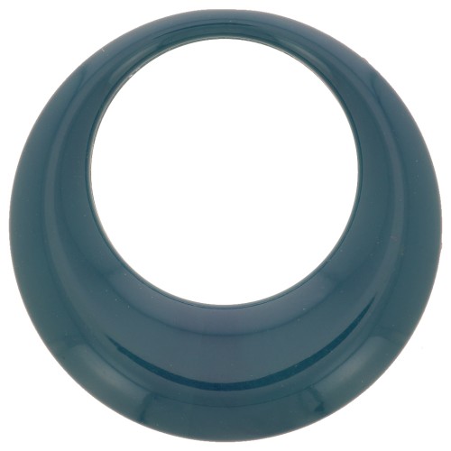 Colgante de resina calado opaco 44 mm -  Bleu paon x1