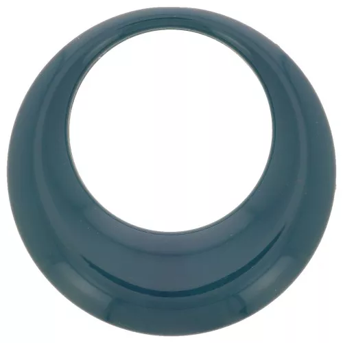 Colgante de resina calado opaco 44 mm - Bleu paon x1