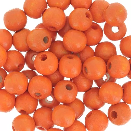 Redondas de madera 6 mm Naranja x25