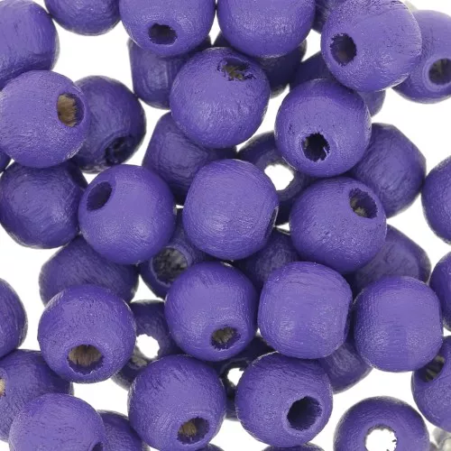 Redondas de madera 6 mm Violet x25