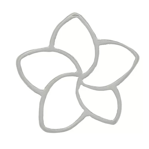 Entrepieza Flor de Cerezo 8 mm - Plata 925 x1