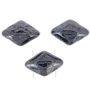 Cuentas de cristal Mini Gemduo 2 agujeros 6x4 mm - Jet Hematite x5g