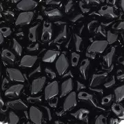 Cuentas de cristal Mini Gemduo 2 agujeros 6x4 mm - Jet x5g