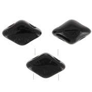 Cuentas de cristal Mini Gemduo 2 agujeros 6x4 mm - Jet x5g