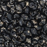 Cuentas de cristal Mini Gemduo 2 agujeros 6x4 mm - Jet x5g