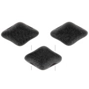 Cuentas de cristal Mini Gemduo 2 agujeros 6x4 mm - Jet Mat x5g