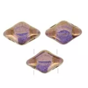 Cuentas de cristal Mini Gemduo 2 agujeros 6x4 mm - Gold Bronze x5g