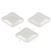 Cuentas de cristal Mini Gemduo 2 agujeros 6x4 mm - Pearl Shine White x5g