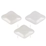 Cuentas de cristal Mini Gemduo 2 agujeros 6x4 mm - Pearl Shine White x5g