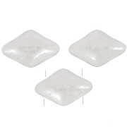 Cuentas de cristal Mini Gemduo 2 agujeros 6x4 mm - Opaque White Luster x5g