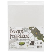 Cupone de fieltro para bordar 28x22 cm - Blanco x1