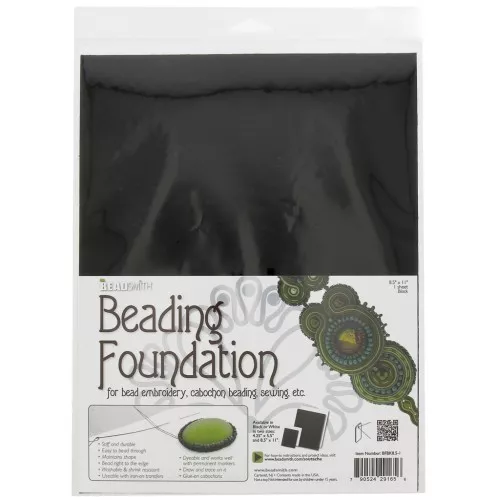 Cupone de fieltro para bordar 28x22 cm - Negro x1