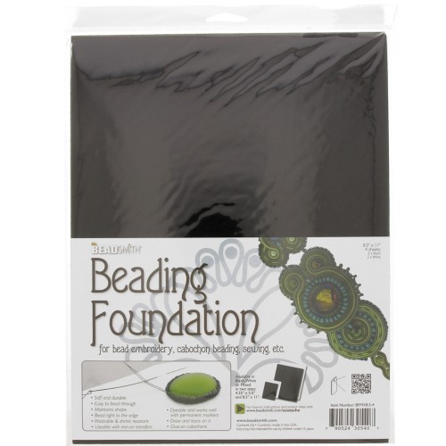 Base de fieltro para bordado - 28x22 cm Blanco - Negro x4