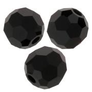 Redondas facetadas de cristal Preciosa 4 mm - Jet x20