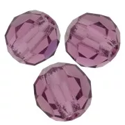 Redondas facetadas de cristal Preciosa 4 mm - Amethyst x20