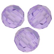 Redondas facetadas de cristal Preciosa 4 mm - Violet x20
