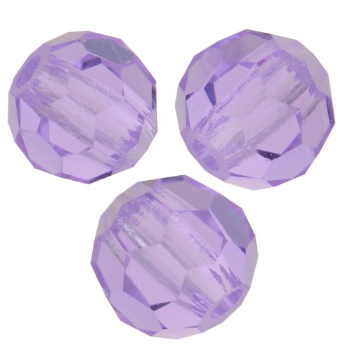 Redondas facetadas de cristal Preciosa 4 mm - Violet x20