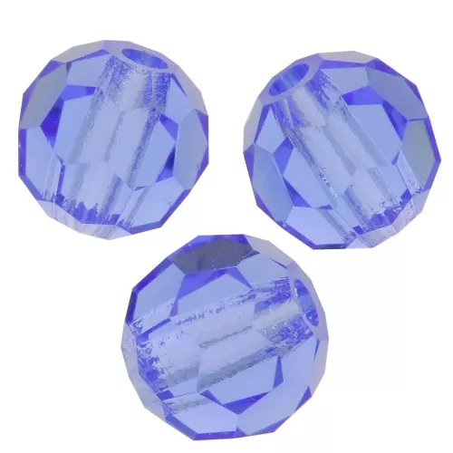 Redondas facetatdas de cristal Preciosa 4 mm - Sapphire x20
