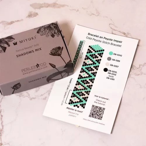 Kit perles Miyuki By Perles & Co - Surtido Miyuki Delica 11/0 Shadows Mix