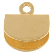 Terminal media luna 10.5x10 mm - Chapado de Oro 3 micras|raw }}