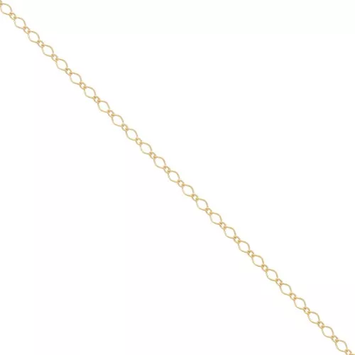Chaîne maille Rombo alternée 2 mm - Gold filled x50cm