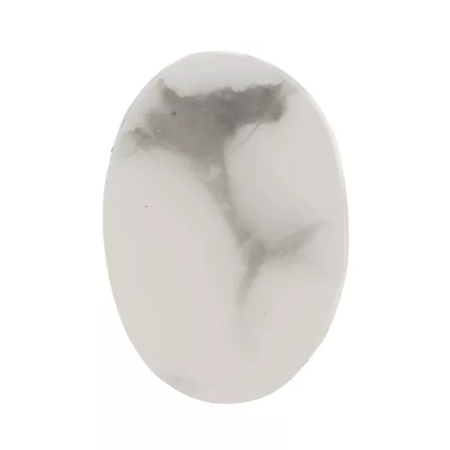 Cabujón ovalado plano - paleta - gema de 6x4 mm - Howlita x1