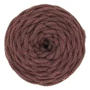 Bobina cordón de algodón Macramé Cotton Air Mix 5mm Chocolate - Rosa Doradox50m