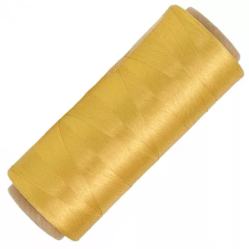 Bobina de hilo metalizado Glitter 1 hebra para macrame Doradox1250m