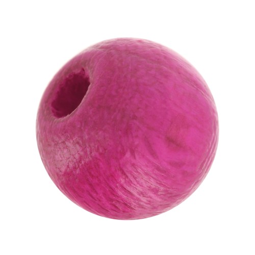 Redondas de madera 6 mm Fuchsia x25