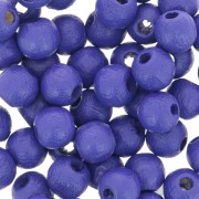 Redondas de madera 6 mm Azul noche x25