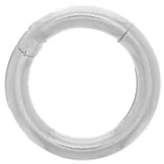 Cierre de clip redondo 21 mm - Plata 925 x1