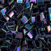 Cuentas Miyuki Tila 5x5x1,9 mm TL-0455 - Azul iris metalizado variegado x10 g