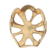 Engaste ovalado para cabujón de fondo plano 6x4 mm - Gold Filled x1|raw }}