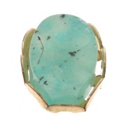 Engaste ovalado para cabujón de fondo plano 6x4 mm - Gold Filled x1