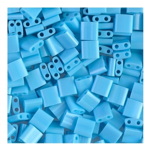 Miyuki Tila Beads 5x5x1.9 mm TL-0413 - Op Turquoise Blue x10g