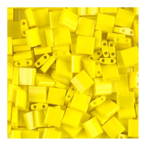 Miyuki Tila Beads 5x5x1.9 mm TL-0404 - Opaque Yellow x10g