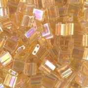 Miyuki Tila Beads 5x5x1.9 mm TL-0251 -  Tr Lt Topaz AB x10g