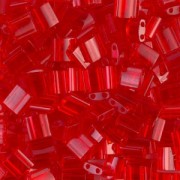 Miyuki Tila Beads 5x5x1.9 mm TL-0140 - Tr Red Orange x10g|raw }}