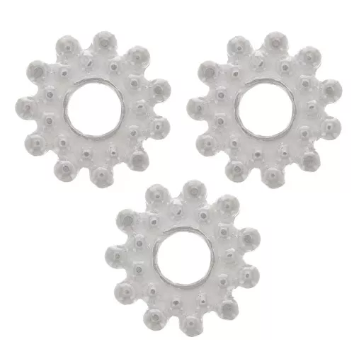 Cuenta arandela flor 9 mm - Plata 925 x1