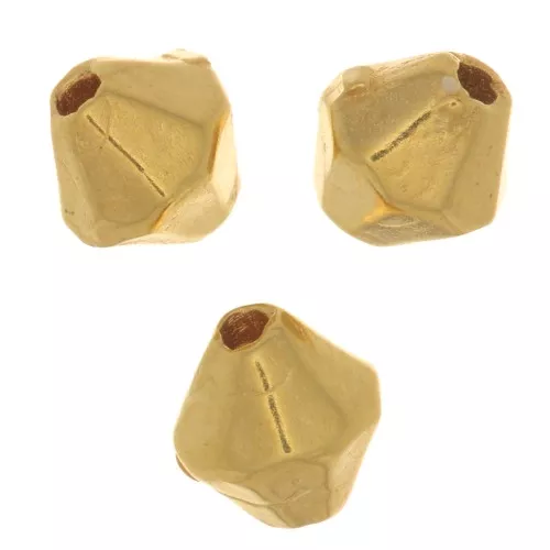 Cuentas tupis 4 mm - Chapado Oro 3 micras x4