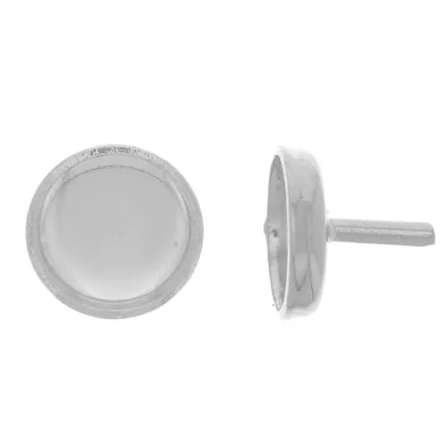 Varilla de soporte - soporte cabujones 6 mm - Plata 925 x1